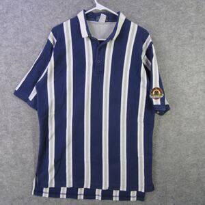 Vintage US Open Congressional Polo Shirt Mens XL Blue White Striped 1997 Golf